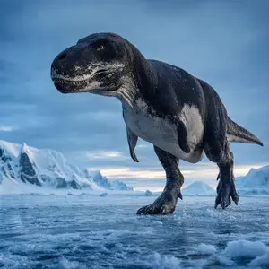 Penguin + Tyrannosaurus rex